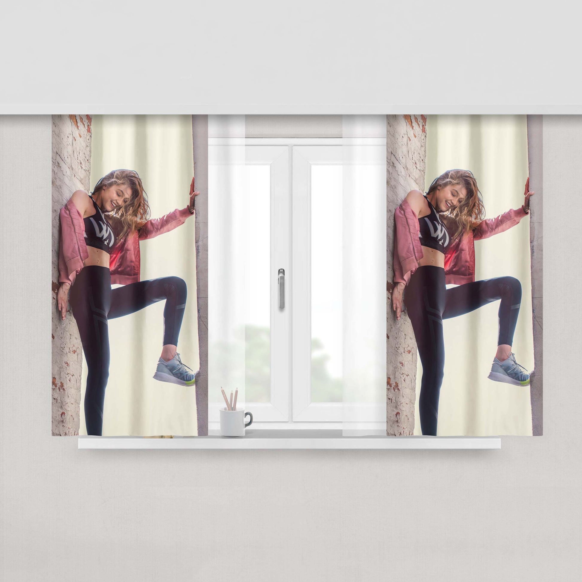Gigi Hadid Reebok Peach Skin Window Curtains
