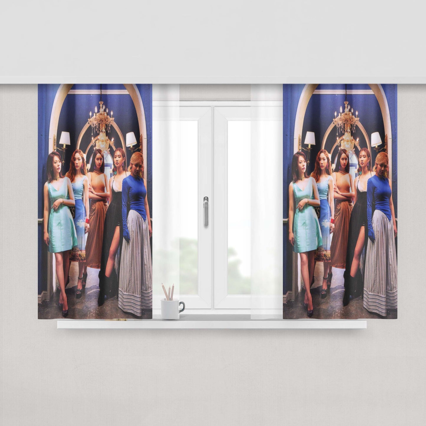 Girls Generation Snsd Oh!Gg Peach Skin Window Curtains