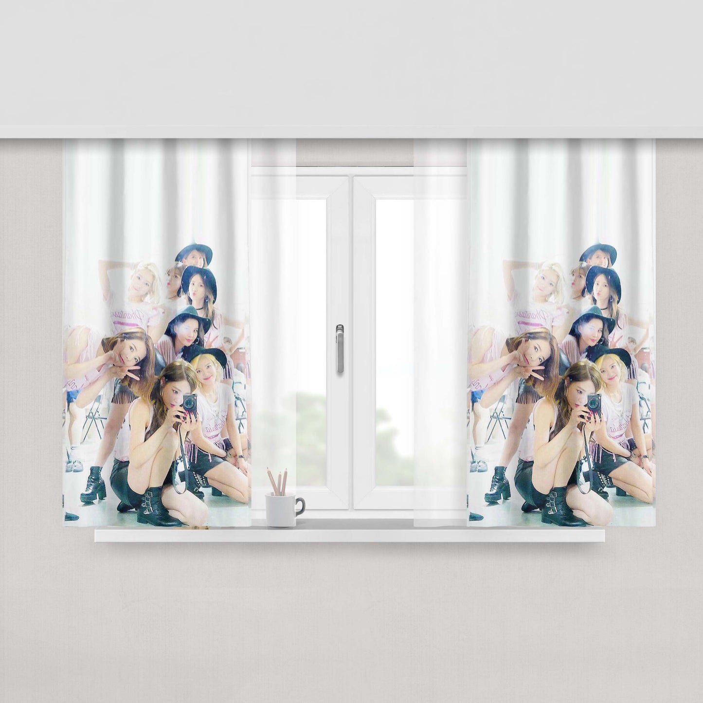 Girls Generation Snsd Peach Skin Window Curtains