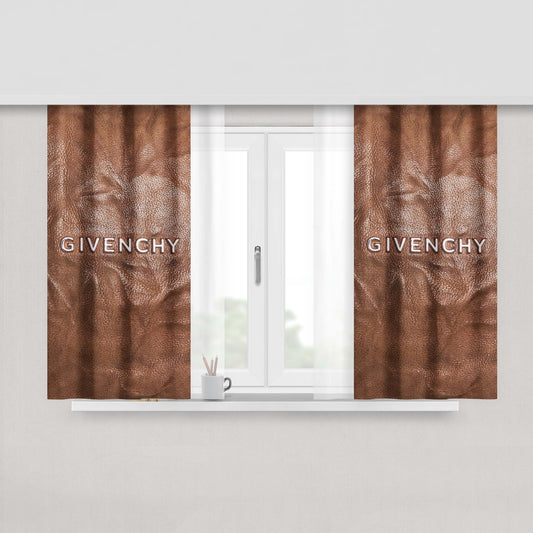 Givenchy Bag Brown Leather Texture Peach Skin Window Curtains