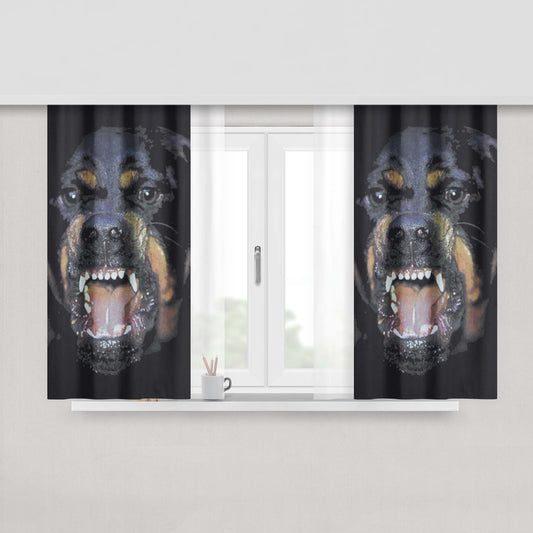Givenchy Rottweiler Peach Skin Window Curtains