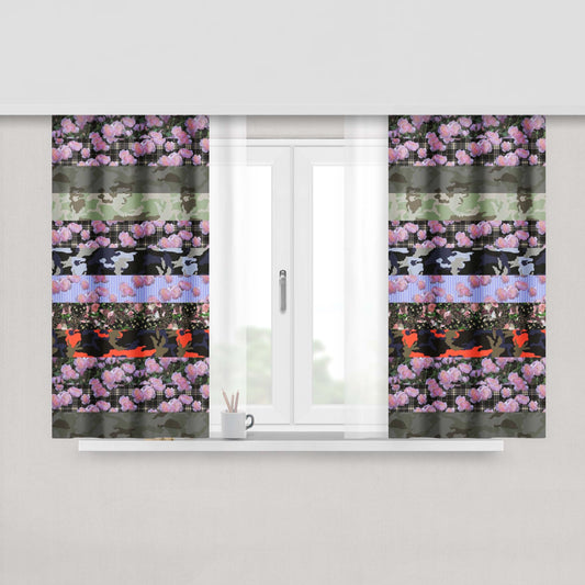 Givenchy Spring Flower Peach Skin Window Curtains