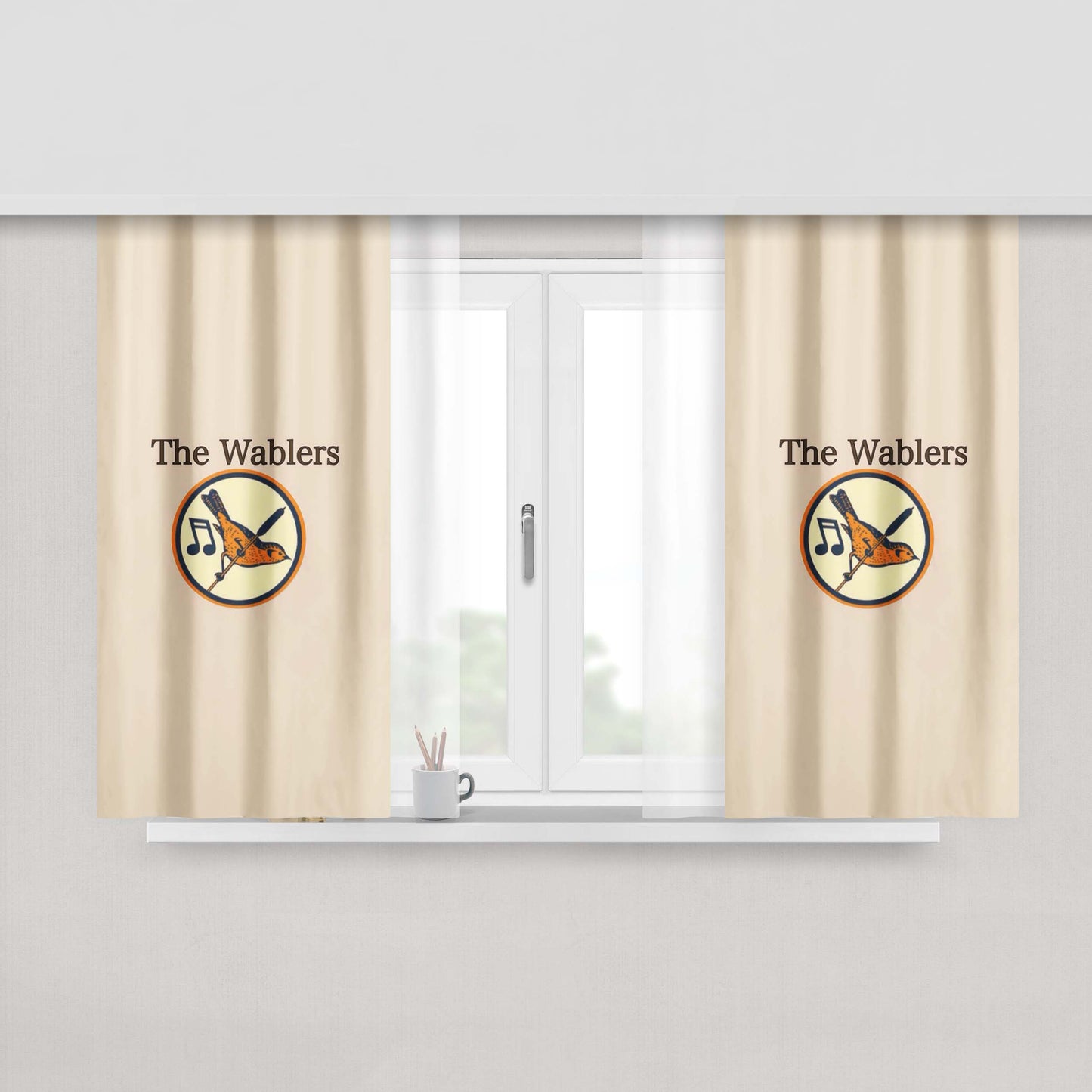 Glee The Wablers Dalton Academy Peach Skin Window Curtains
