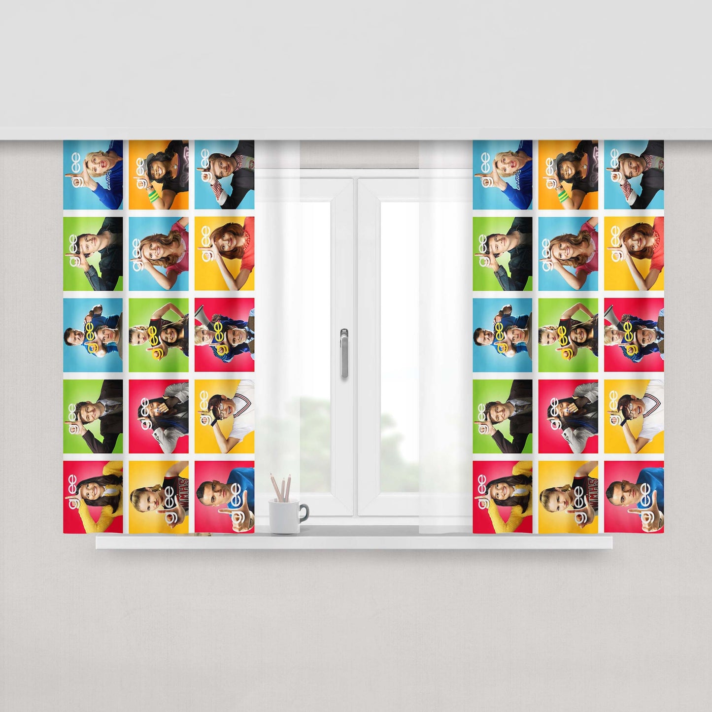 Glee Peach Skin Window Curtains