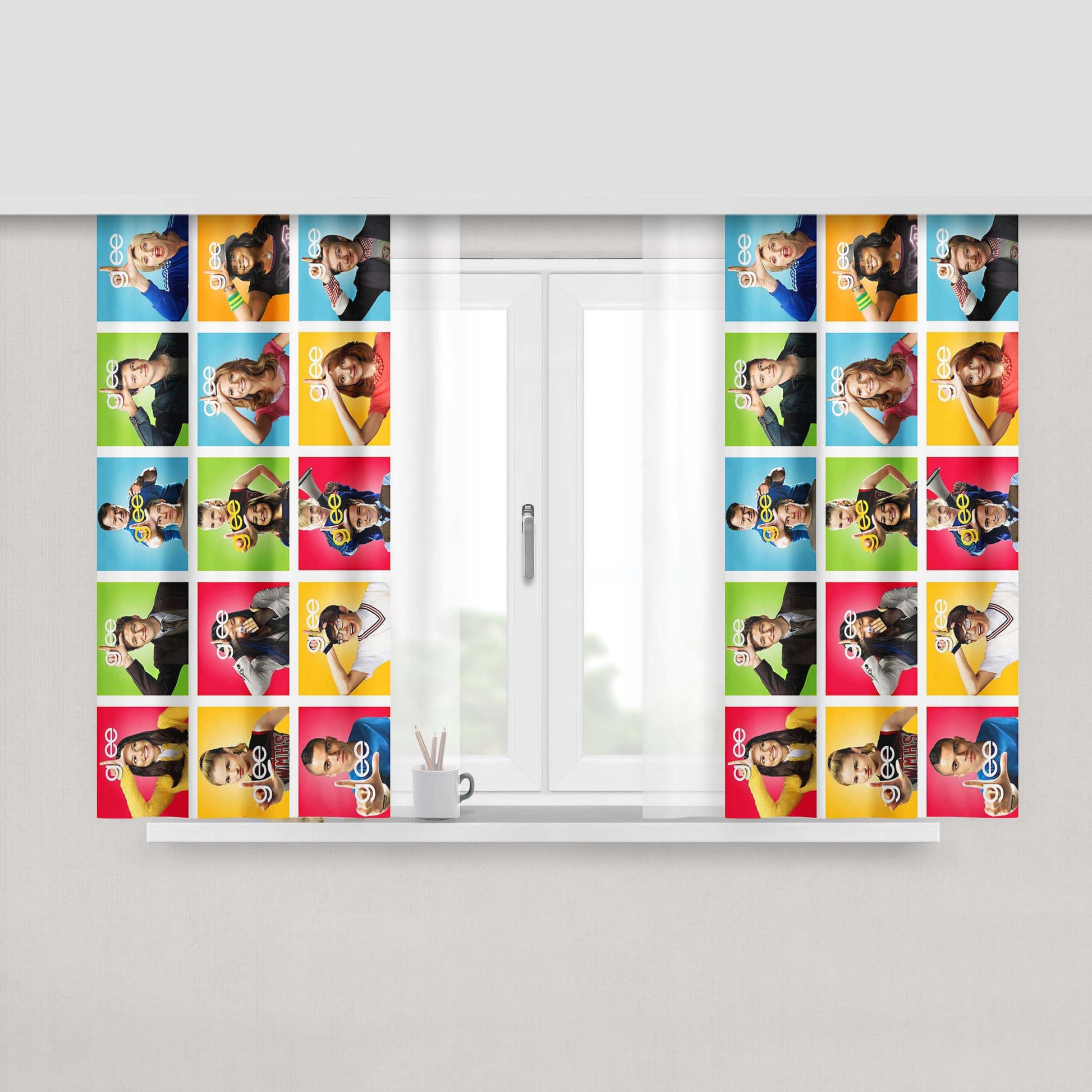 Glee Peach Skin Window Curtains