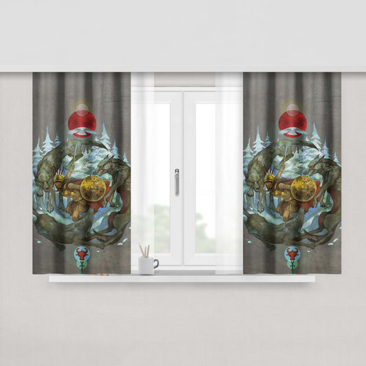 Glorantha The Comingp Storm Peach Skin Window Curtains