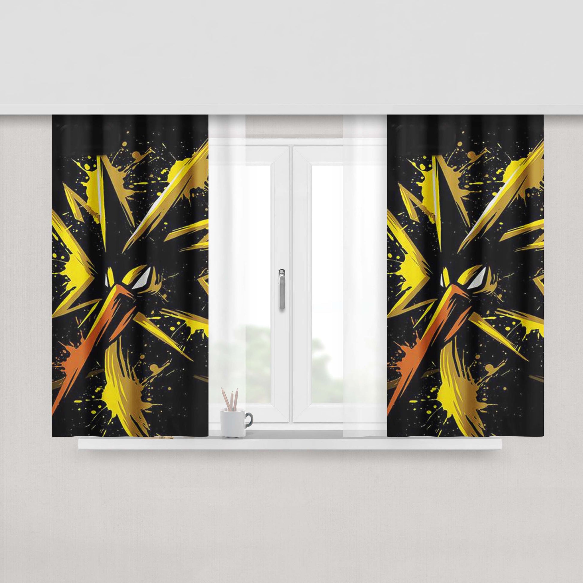 Go Team Instinct Peach Skin Window Curtains