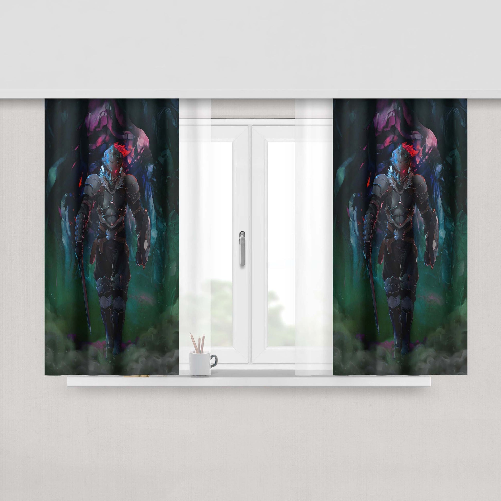 Goblin Slayer Hunting Peach Skin Window Curtains