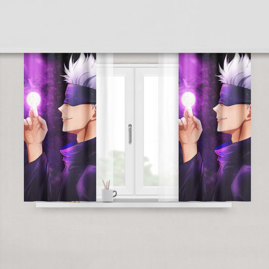 Gojou Satoru Jujutsu Kaisen Peach Skin Window Curtains