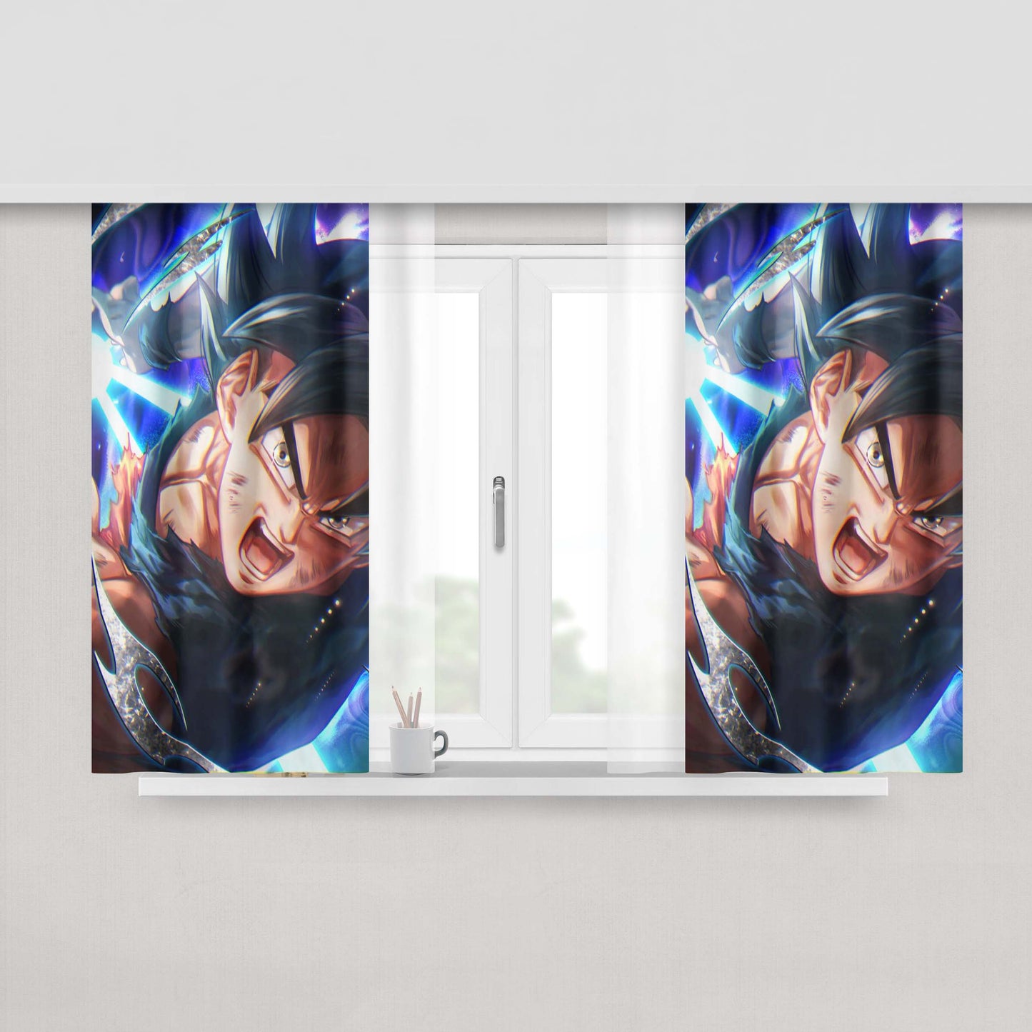 Goku Kame Kame Peach Skin Window Curtains