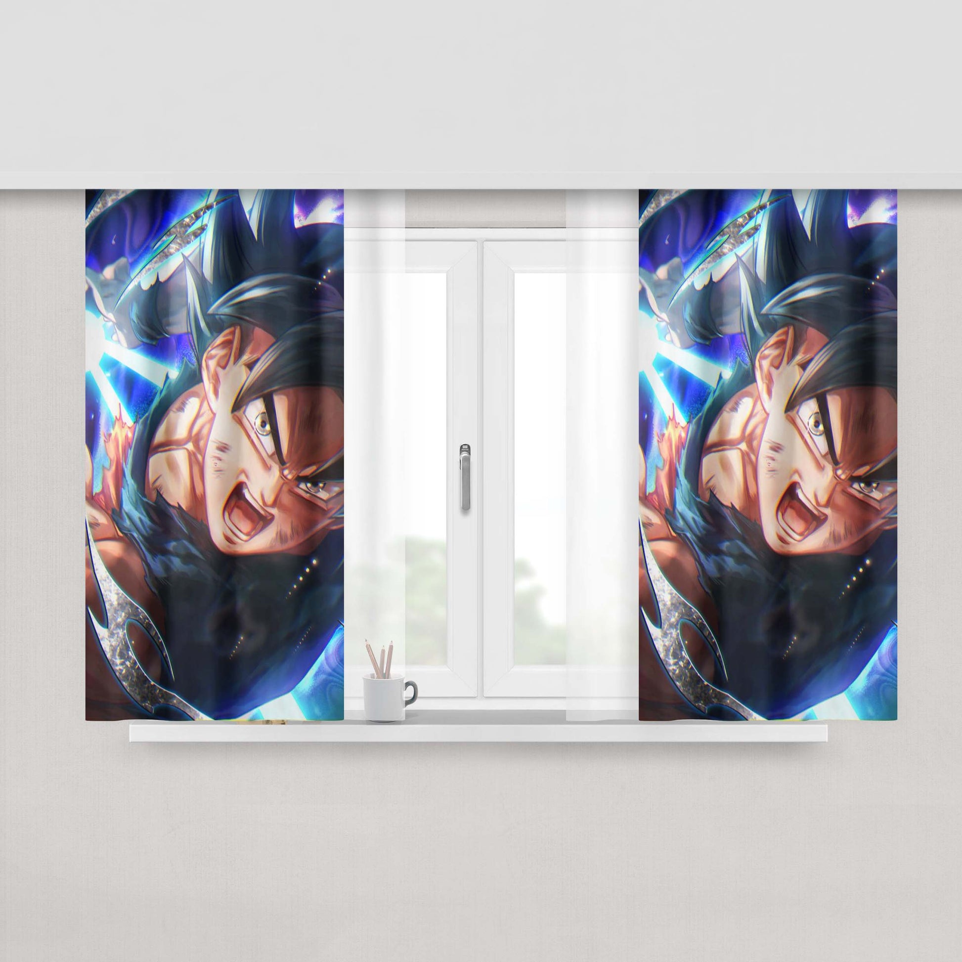 Goku Kame Kame Peach Skin Window Curtains