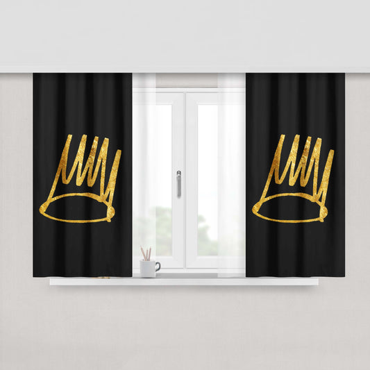 Gold J Cole Throne Peach Skin Window Curtains