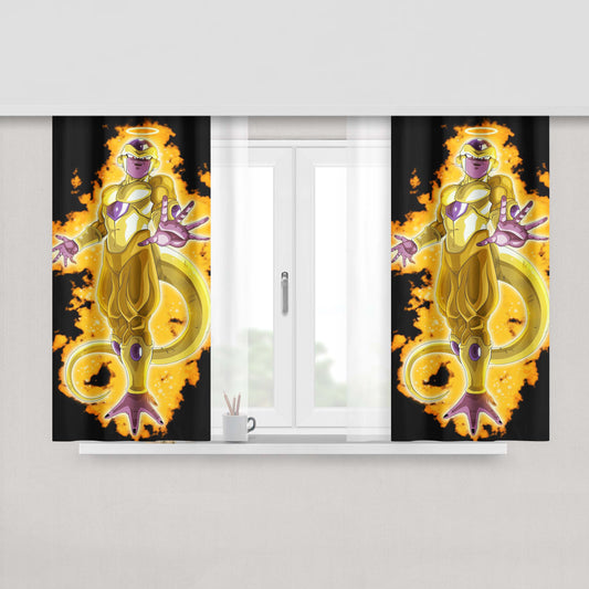 Golden Frieza Peach Skin Window Curtains