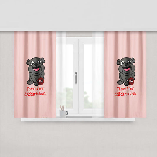 Gonzaga University Football Gift Peach Skin Window Curtains