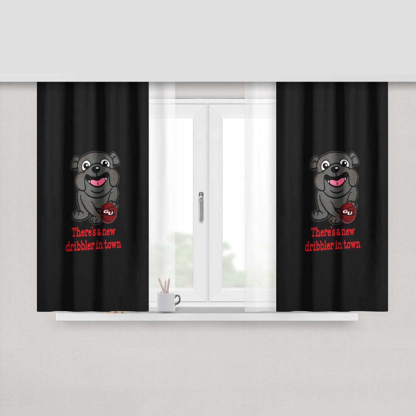 Gonzaga University Football Peach Skin Window Curtains