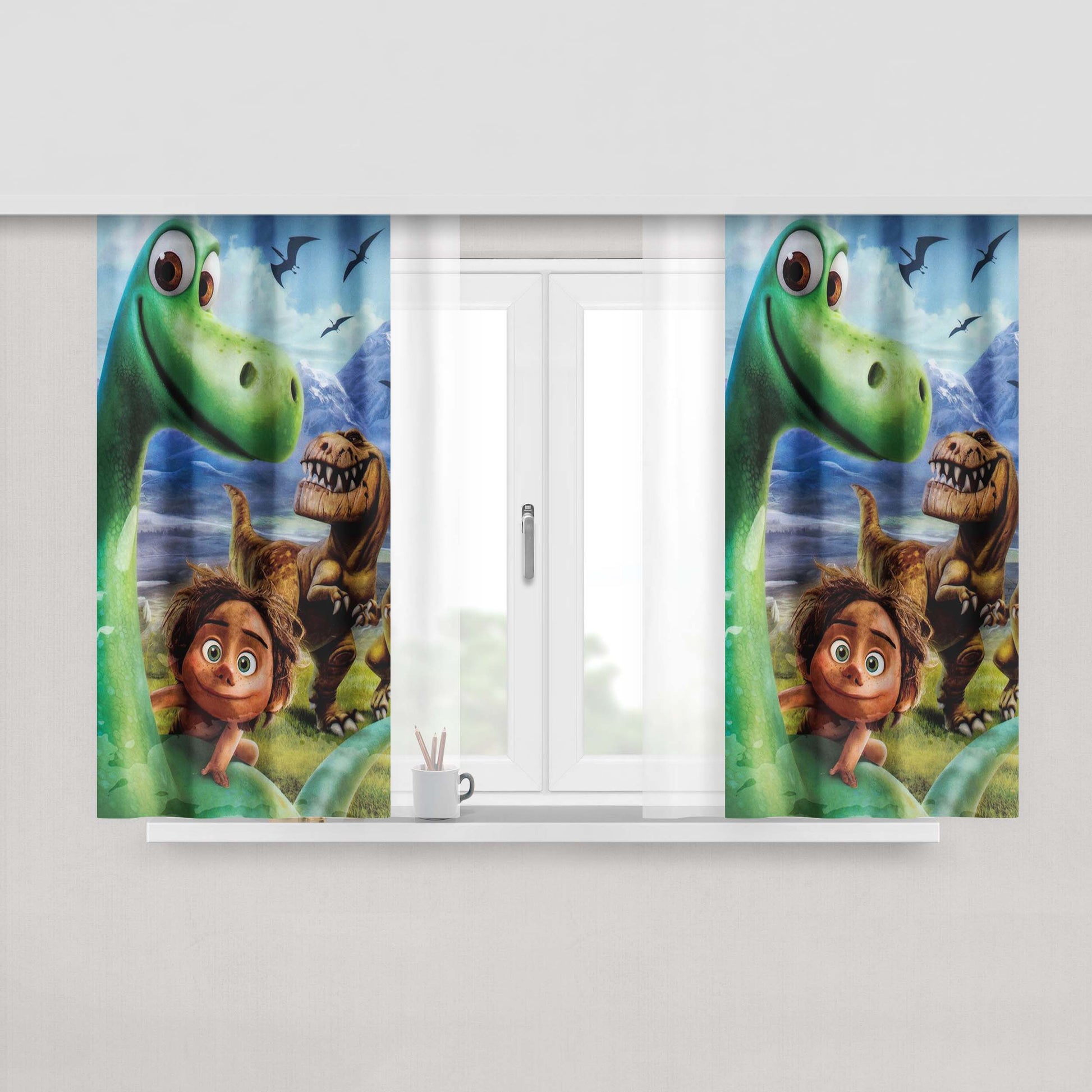 Good Dinosaur The Movie Peach Skin Window Curtains
