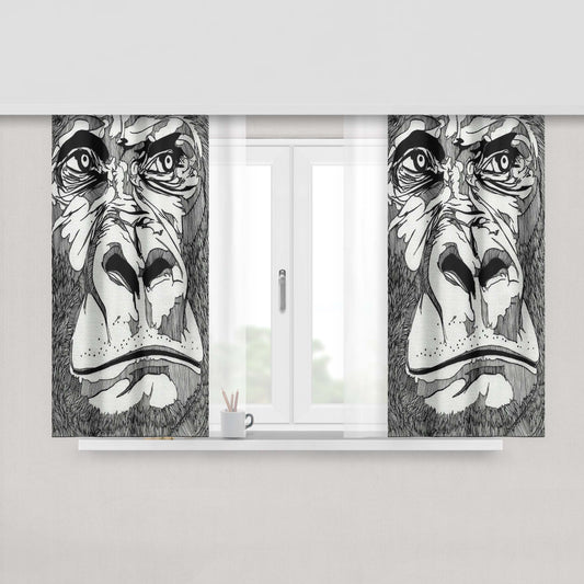 Gorilla Glass Peach Skin Window Curtains