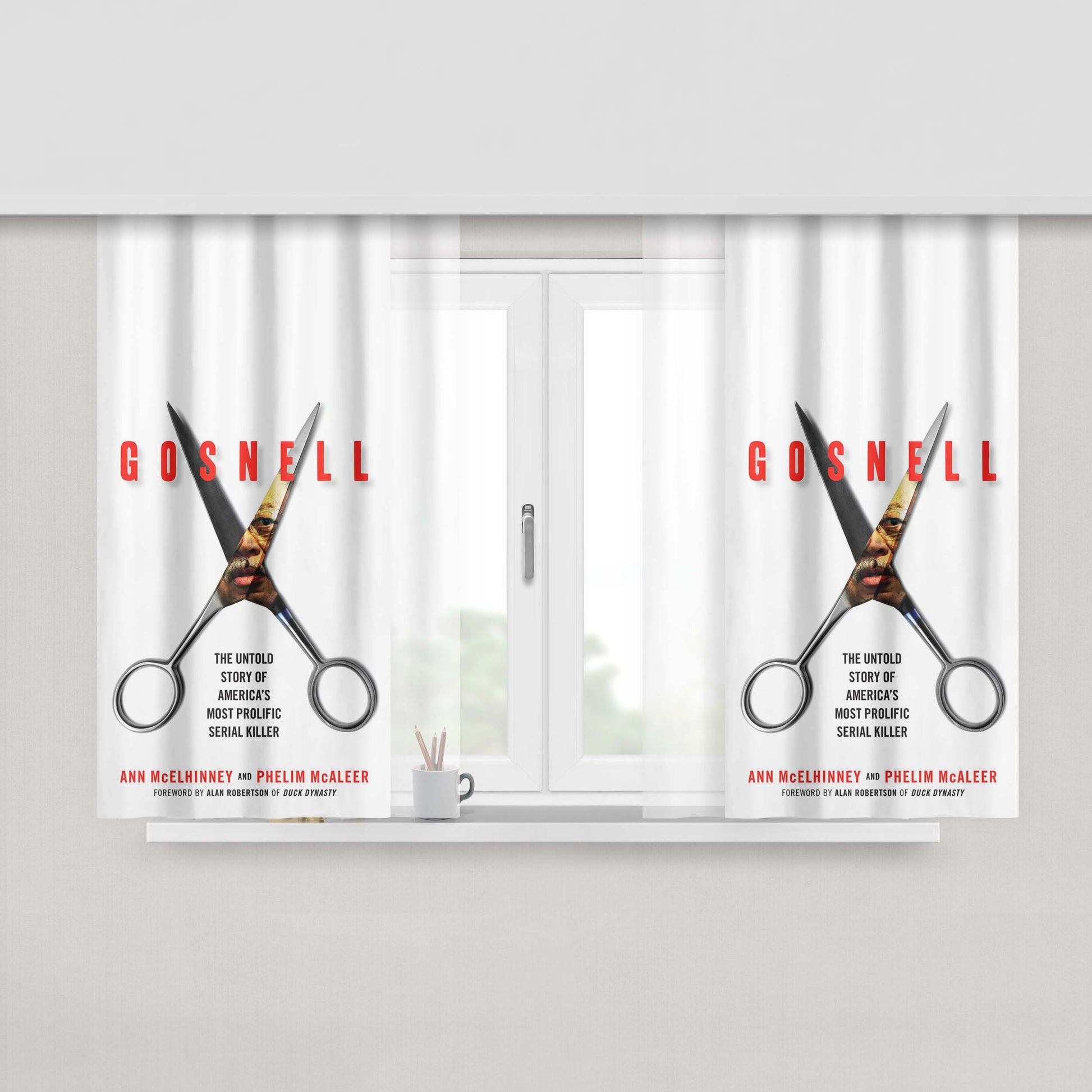 Gosnell Serial Killer Peach Skin Window Curtains