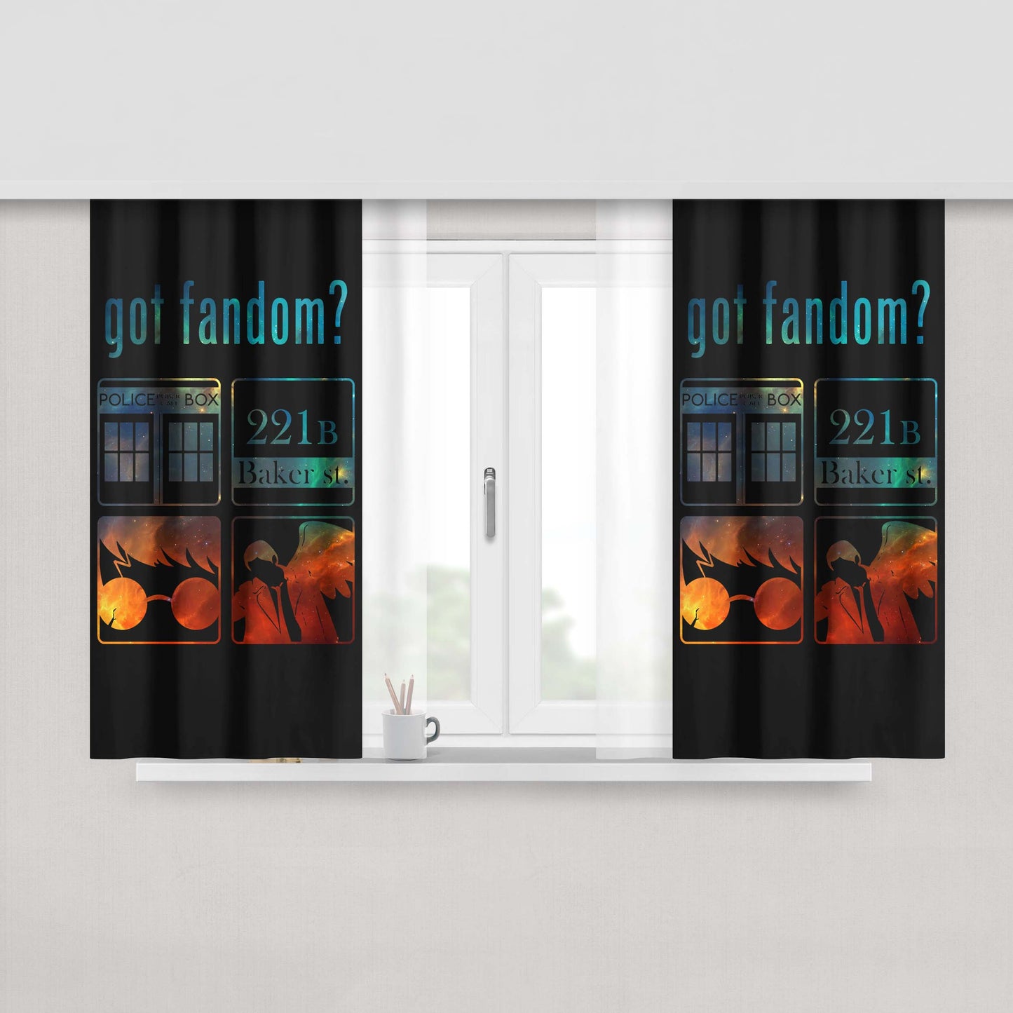 Got7 Miracle Wallpaper Peach Skin Window Curtains