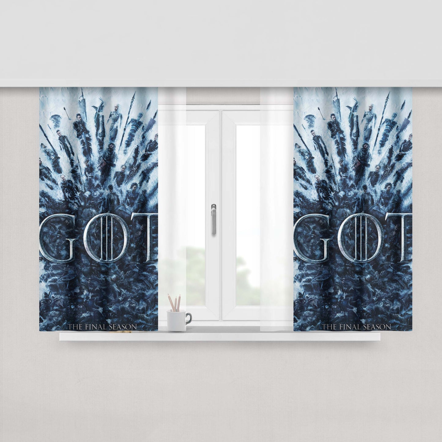 Got7 Wallpaper Peach Skin Window Curtains