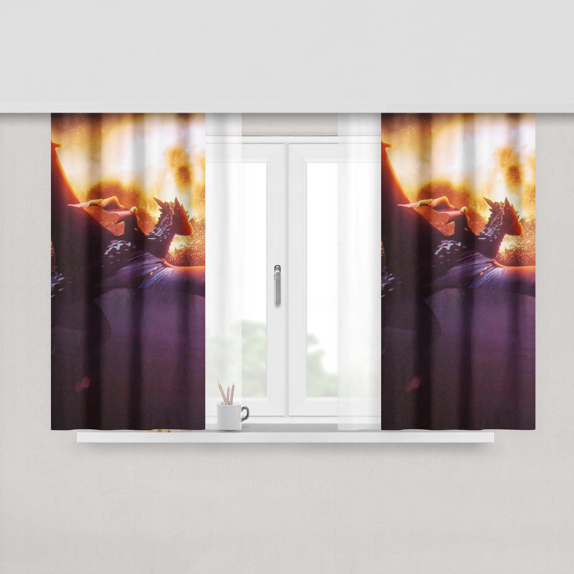 Got Fandom Peach Skin Window Curtains