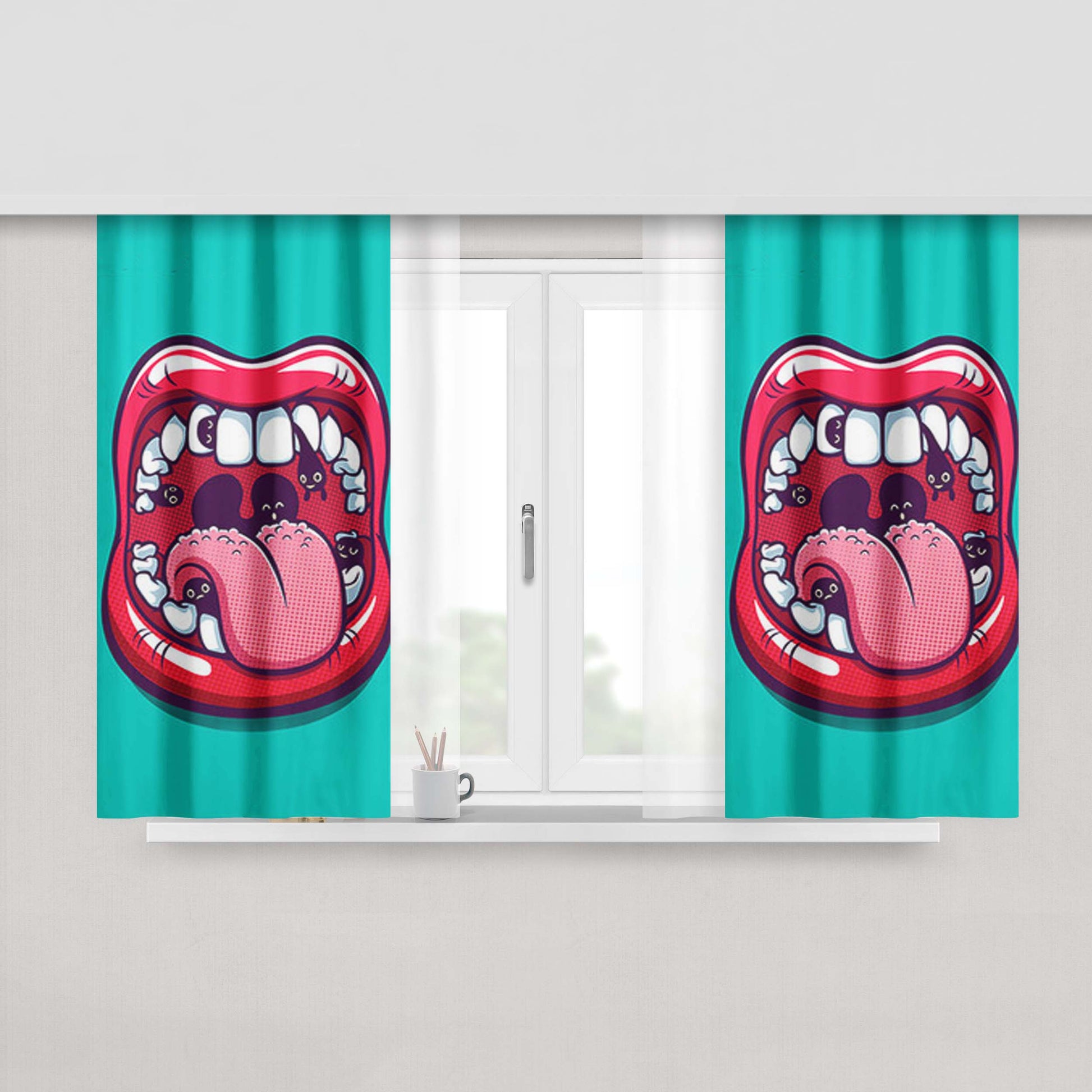 Got Game Of Throne Final Paint Style Peach Skin Window Curtains