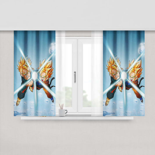 Goten Dragonball Peach Skin Window Curtains