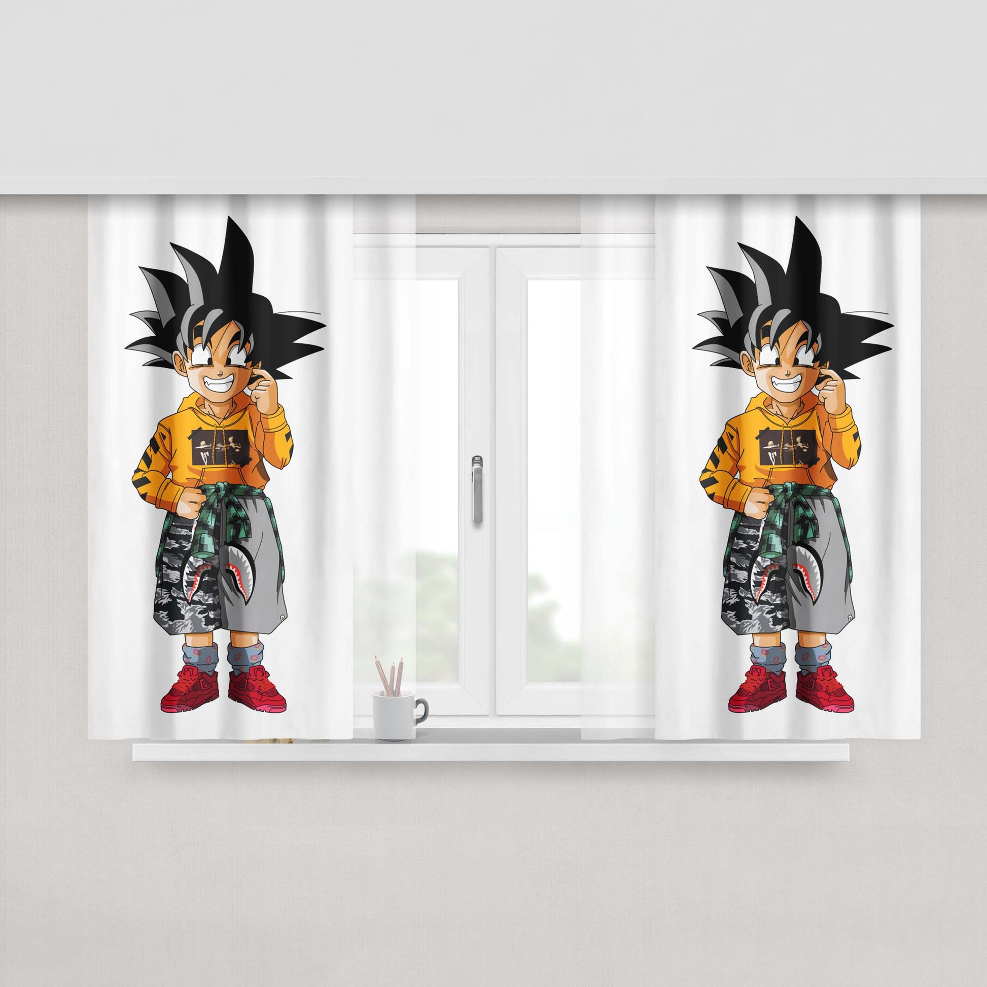 Goten High Beast Peach Skin Window Curtains