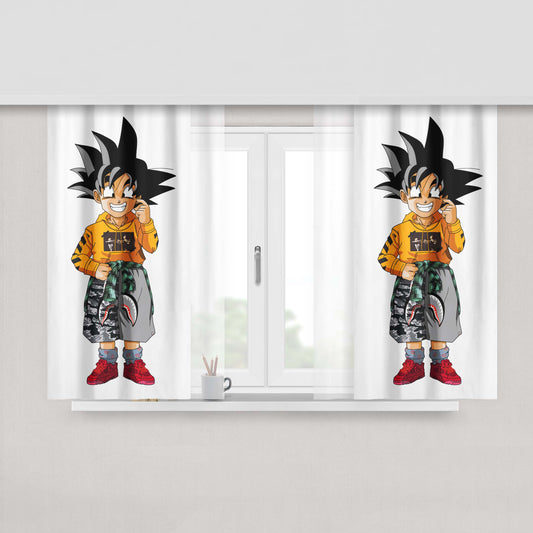 Goten High Beast Peach Skin Window Curtains