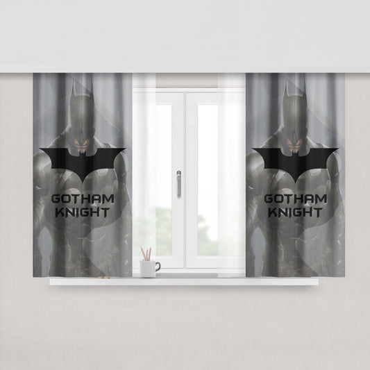 Gotham Knight Batman Peach Skin Window Curtains