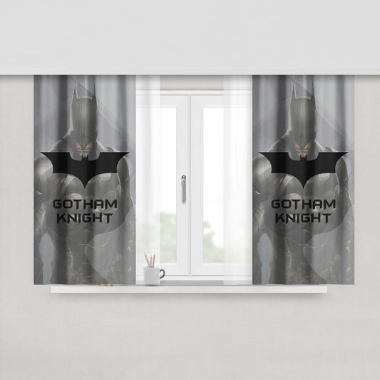 Gotham Knight Batman Hero Peach Skin Window Curtains