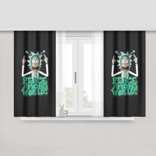 Gotta Love Rick Peach Skin Window Curtains