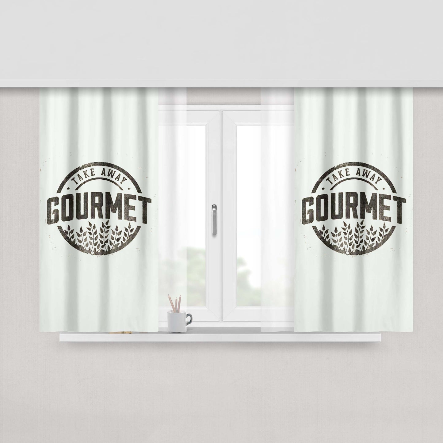 Gourmet Peach Skin Window Curtains