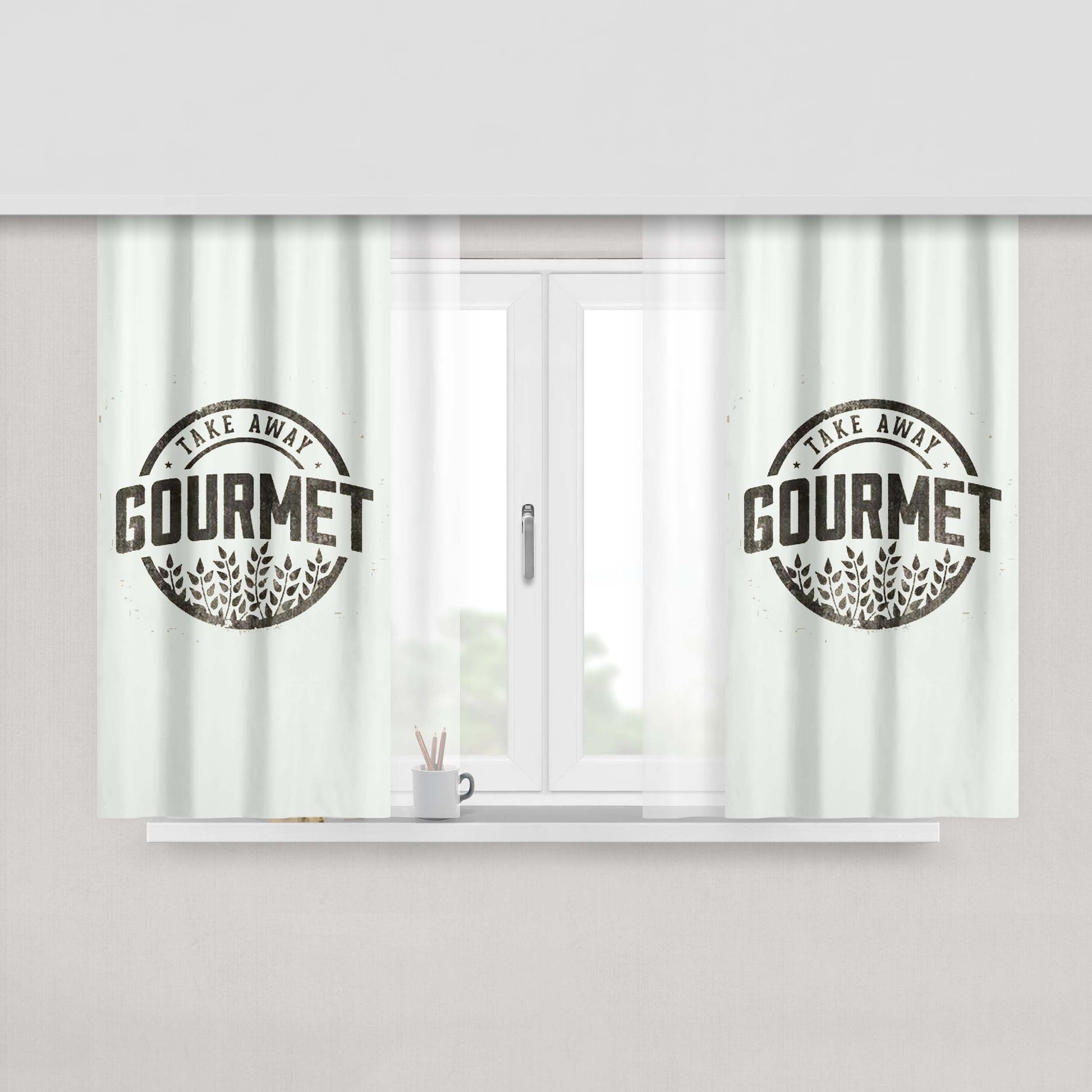 Gourmet Peach Skin Window Curtains