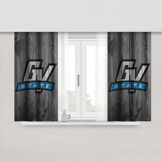 Grand Valley State Univ Logo Peach Skin Window Curtains