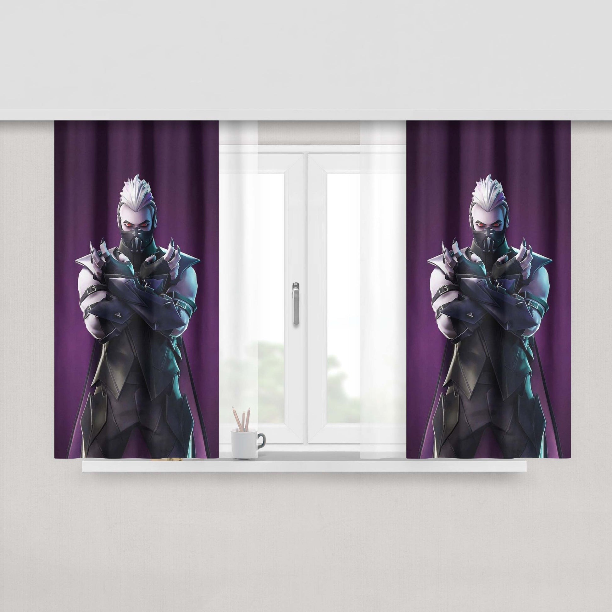 Great Character Fortnite Peach Skin Window Curtains