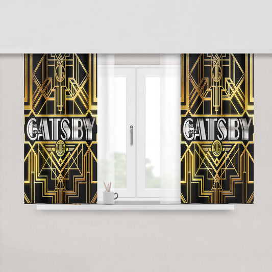 Great Gatsby Peach Skin Window Curtains