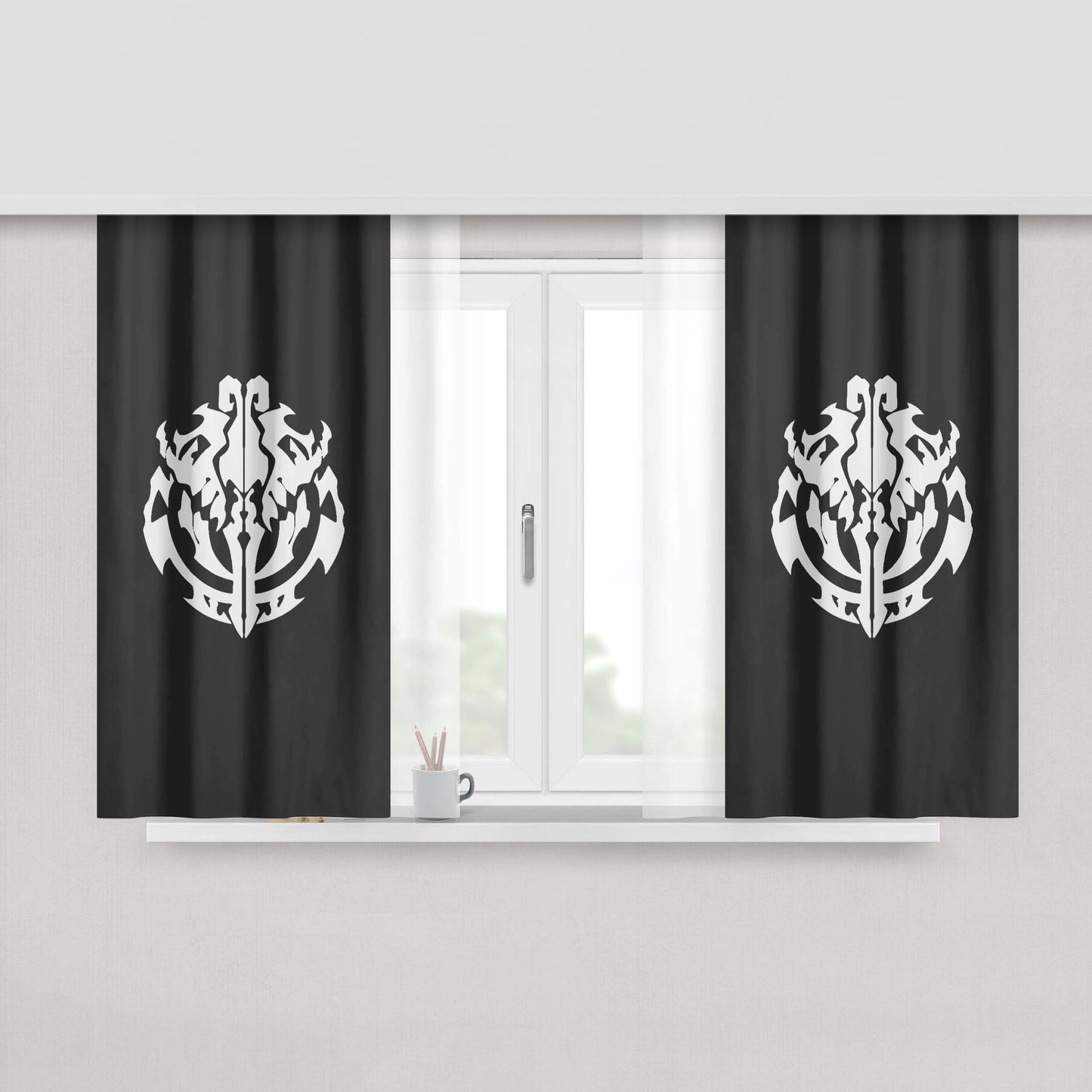 Great Tomb Of Nazarick Overlord Peach Skin Window Curtains
