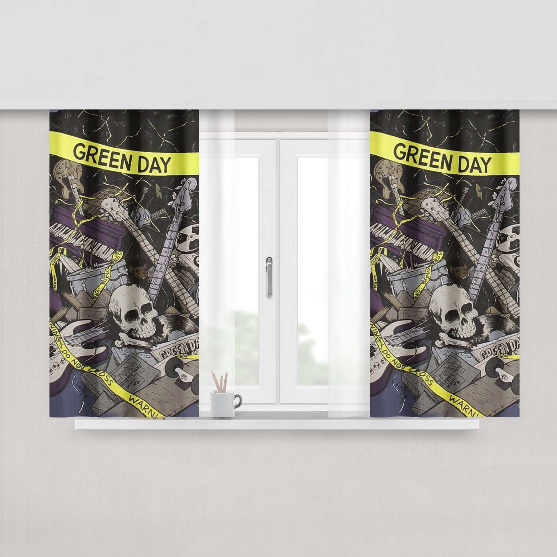 Green Day Demolicious Peach Skin Window Curtains