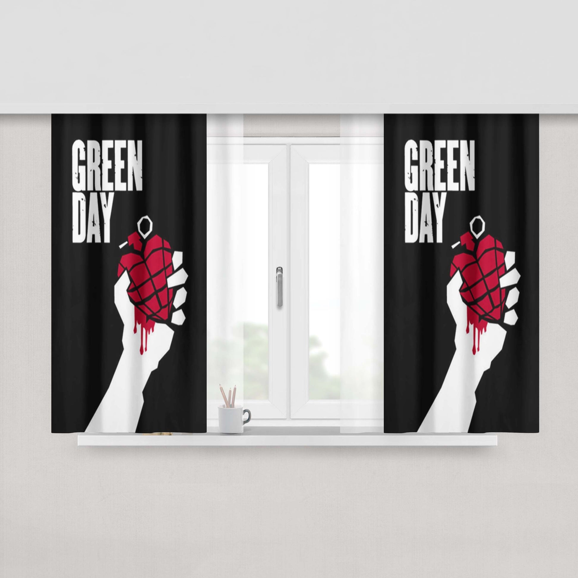 Greenday Peach Skin Window Curtains