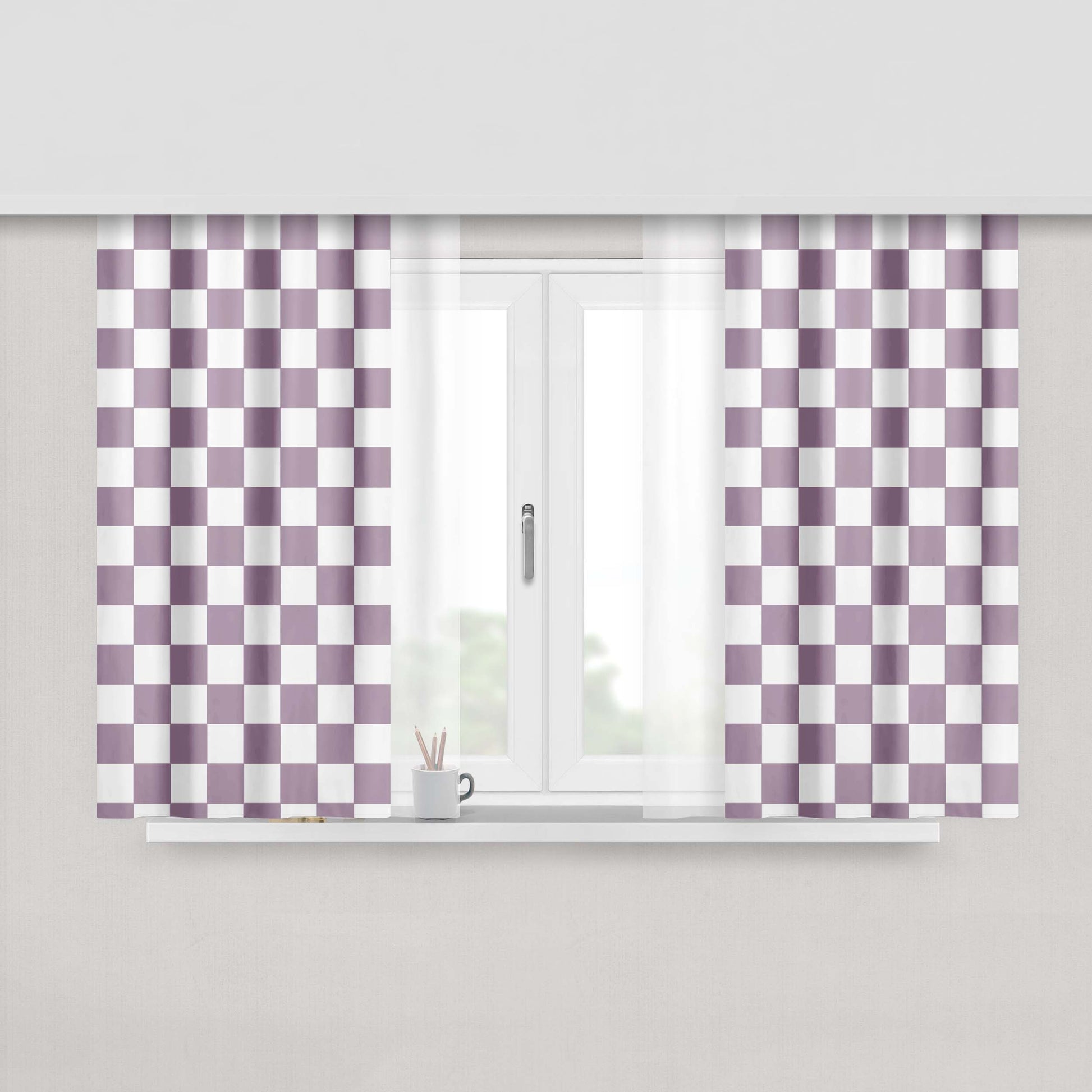 Grey Element Sktbrd Peach Skin Window Curtains