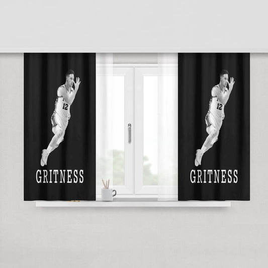 Gritness V2 Peach Skin Window Curtains