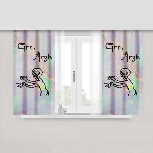 Grr Argh Mutant Enemy Peach Skin Window Curtains