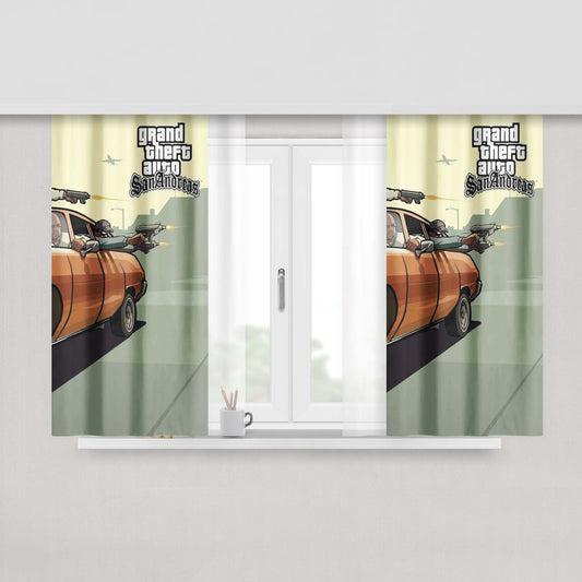 Gta San Andreas Peach Skin Window Curtains