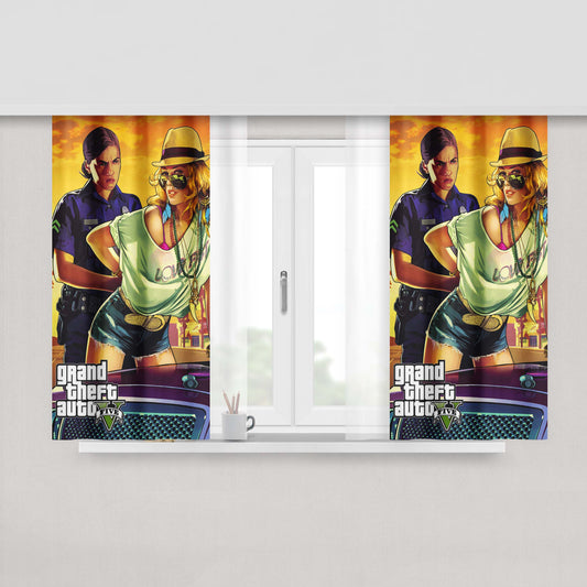 Gta V Tracey De Santa Cover Peach Skin Window Curtains