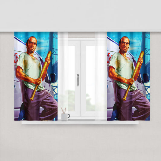 Gta V Trevor Peach Skin Window Curtains