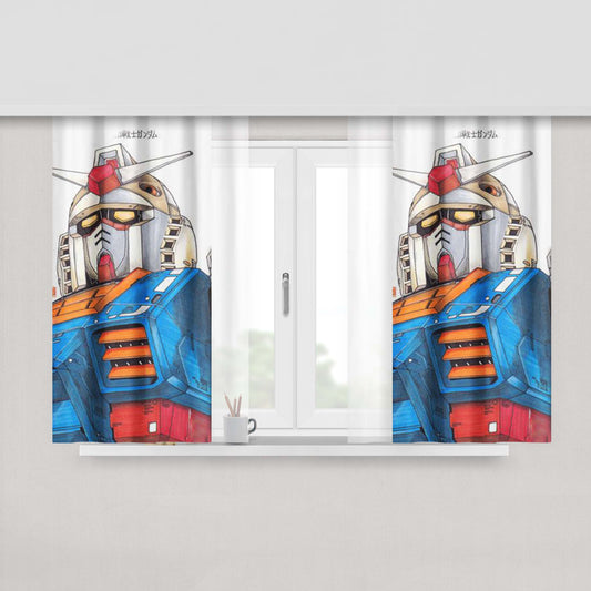 Gundam Art Fabric Window Curtains
