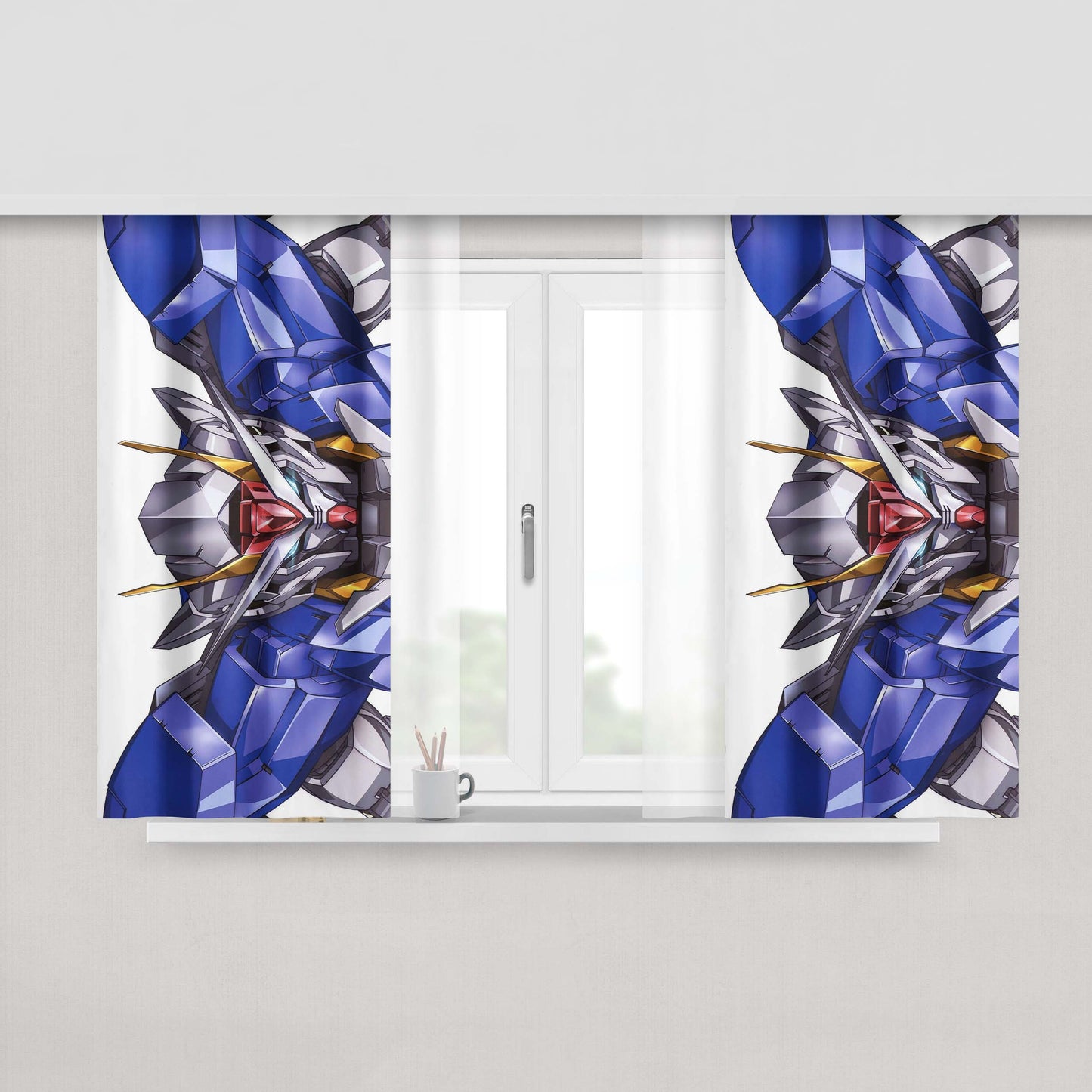 Gundam Exia Fabric Window Curtains