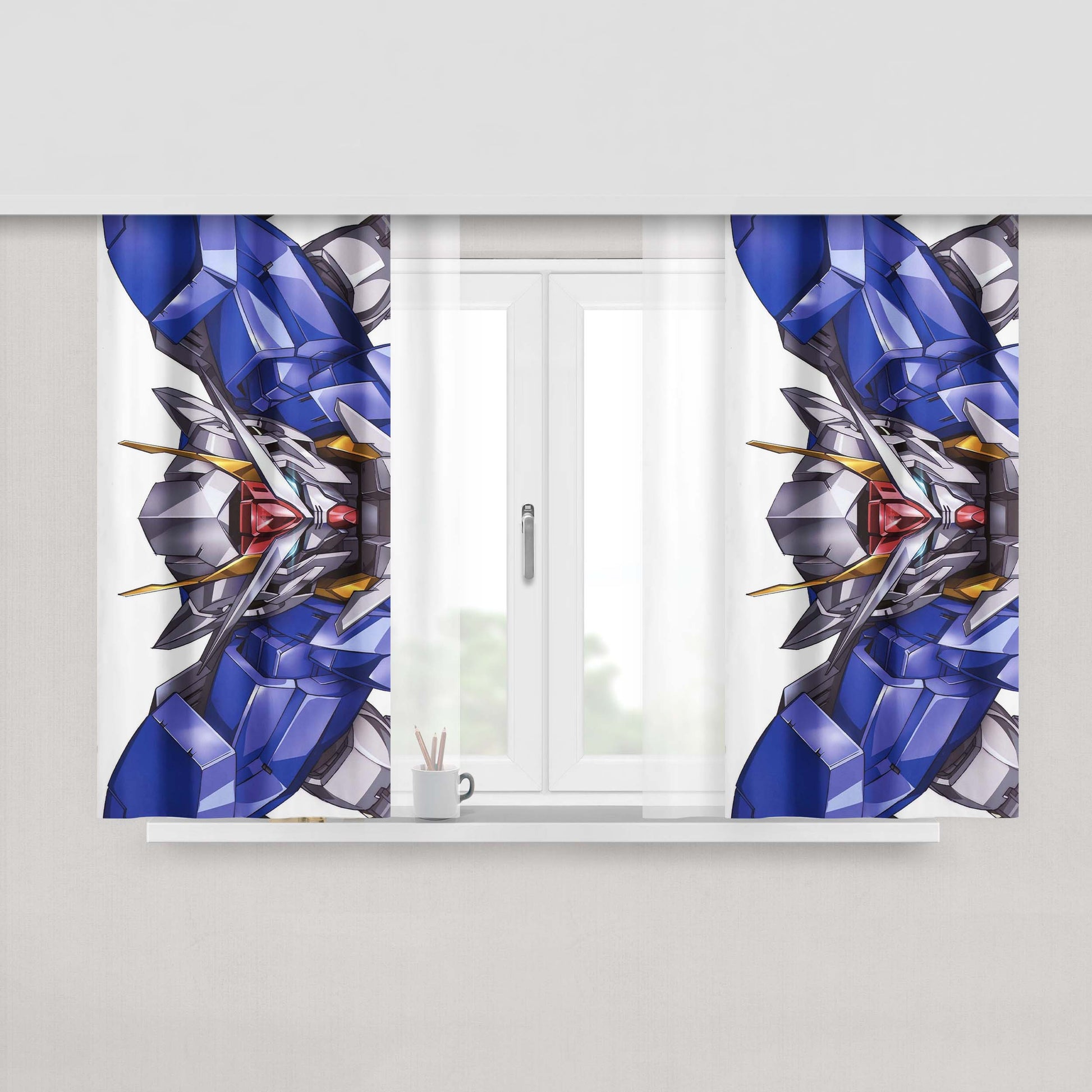 Gundam Exia Fabric Window Curtains