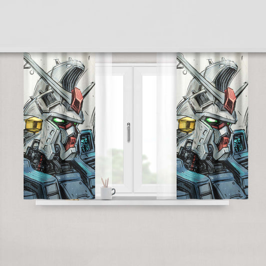 Gundam Gp020 Art Fabric Window Curtains
